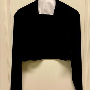 Black Velvet Bolero Jacket